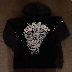Sp5der OG Black and White Men's Hoodie Size Medium
