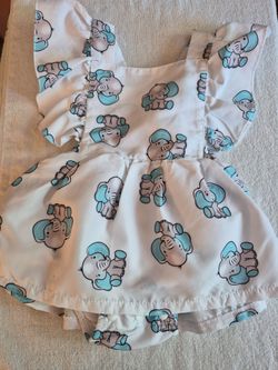 Baby Girl Romper,  Size 3-6 months