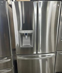 LG 3-Door French Door Fridge with Ice Maker Stainless Steel