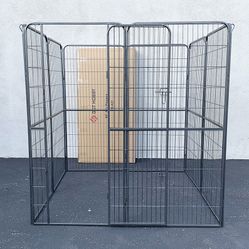 Brand New $180 Dog 8-Panel Playpen, Each Panel 64” Tall X 32” Wide Heavy Duty Pet Exercise Fence Crate Kennel Gate