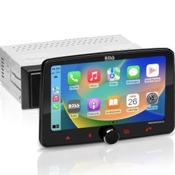 BOSS Audio Systems BVCP9700A-FL Single DIN Car Stereo Wireless Apple CarPlay, Android Auto, 7 Inch Touchscreen, Bluetooth, AM/FM Radio Receiver