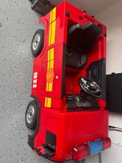Fire truck kids 2-5 can drive