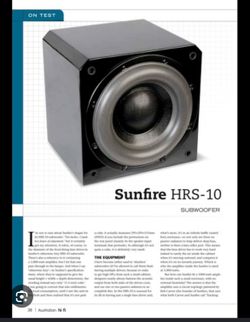 HRS-10 Sunfire Powered Subwoofer