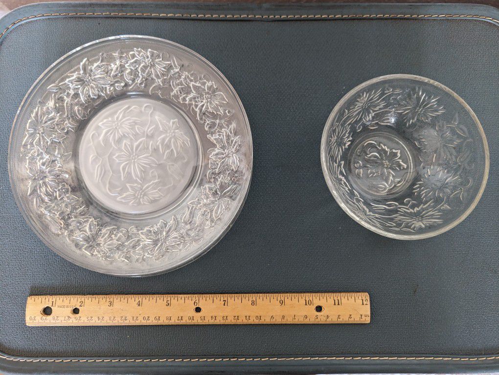 Princess House Crystal Plates And Bowl