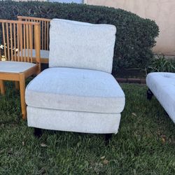 Light Beige Accent Chair