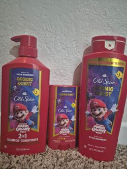 Old Spice Shampoo and Conditioner, Aluminum Free Deodorant, and Body Wash Bundle
