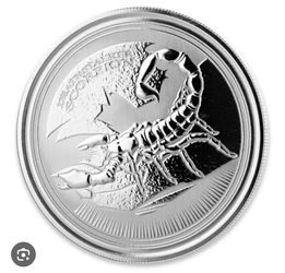Scottsdale Silver 1oz Coin - Deathstalker Scorpion 2017