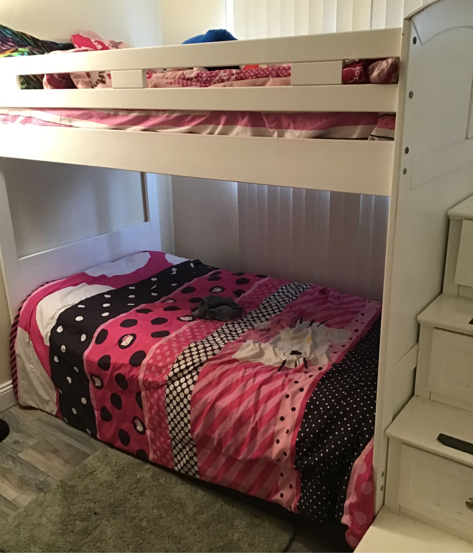 Bump beds for sale beds include four dresser draws that r stairs to go
