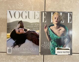 2 Brand new Oct 2026 fashion magazines: Vogue & Elle