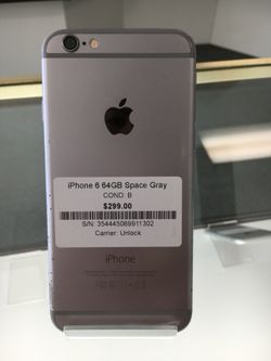 Factory unlocked Apple iPhone 6 64GB Space Gray