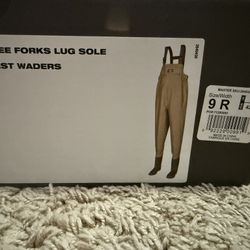 White River Fly Shop Chest Waders  Size 9 Regular 