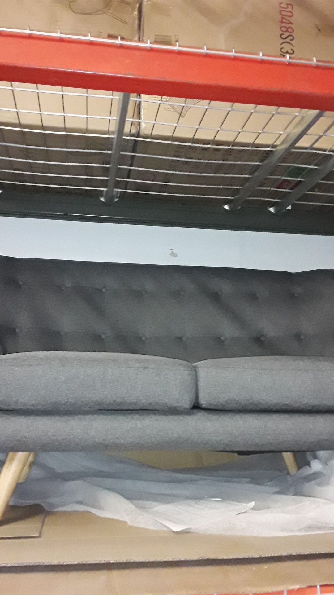 Grey sofa couch