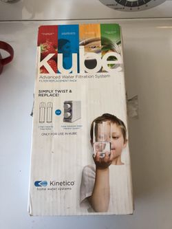 Kube Advanced Water Filtration cartridges 2 filters in box