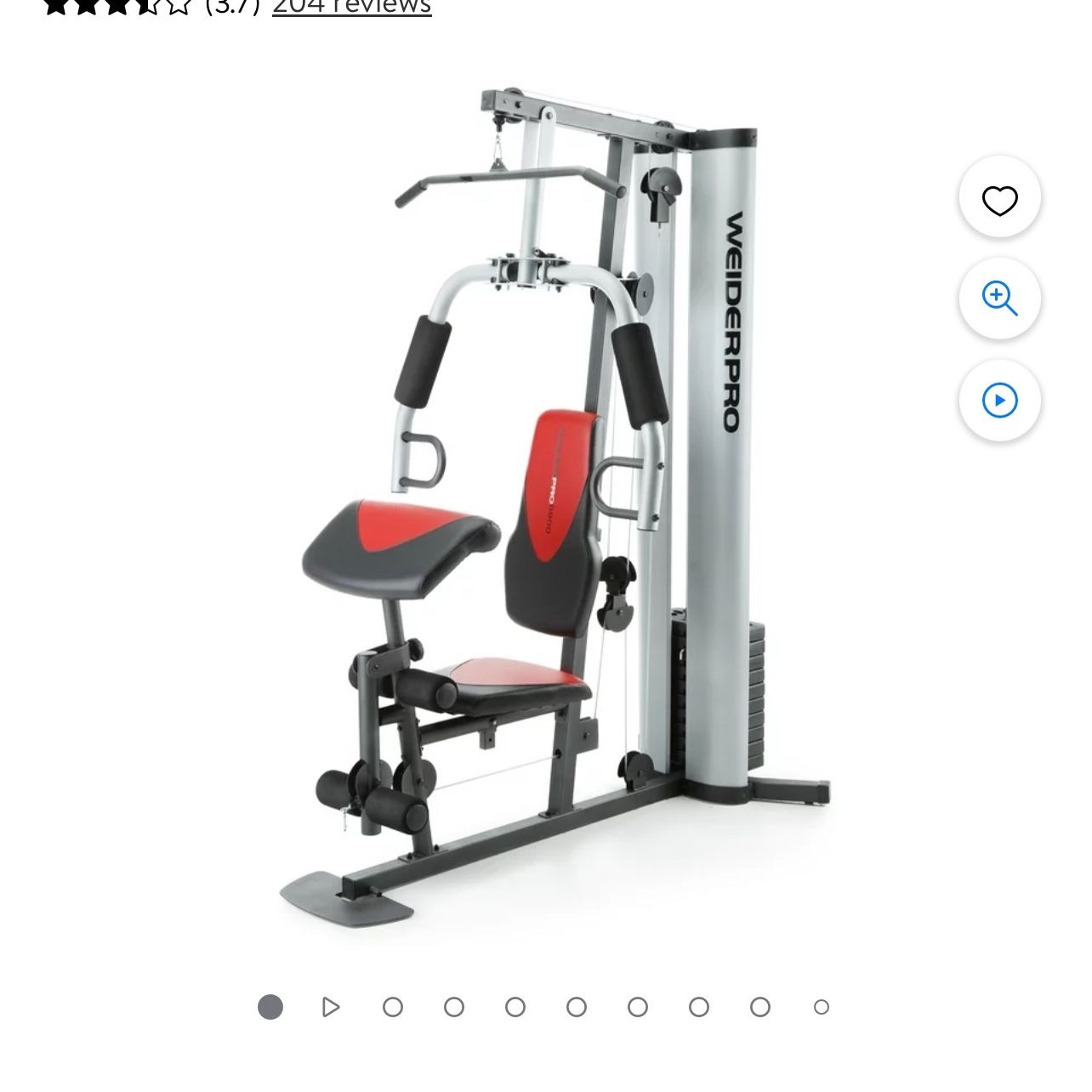 Weider Pro 6900 Home Gym System with 125 Lb