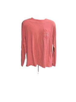 Men's Vineyard Vines Coral Long Sleeve T-Shirt Size L