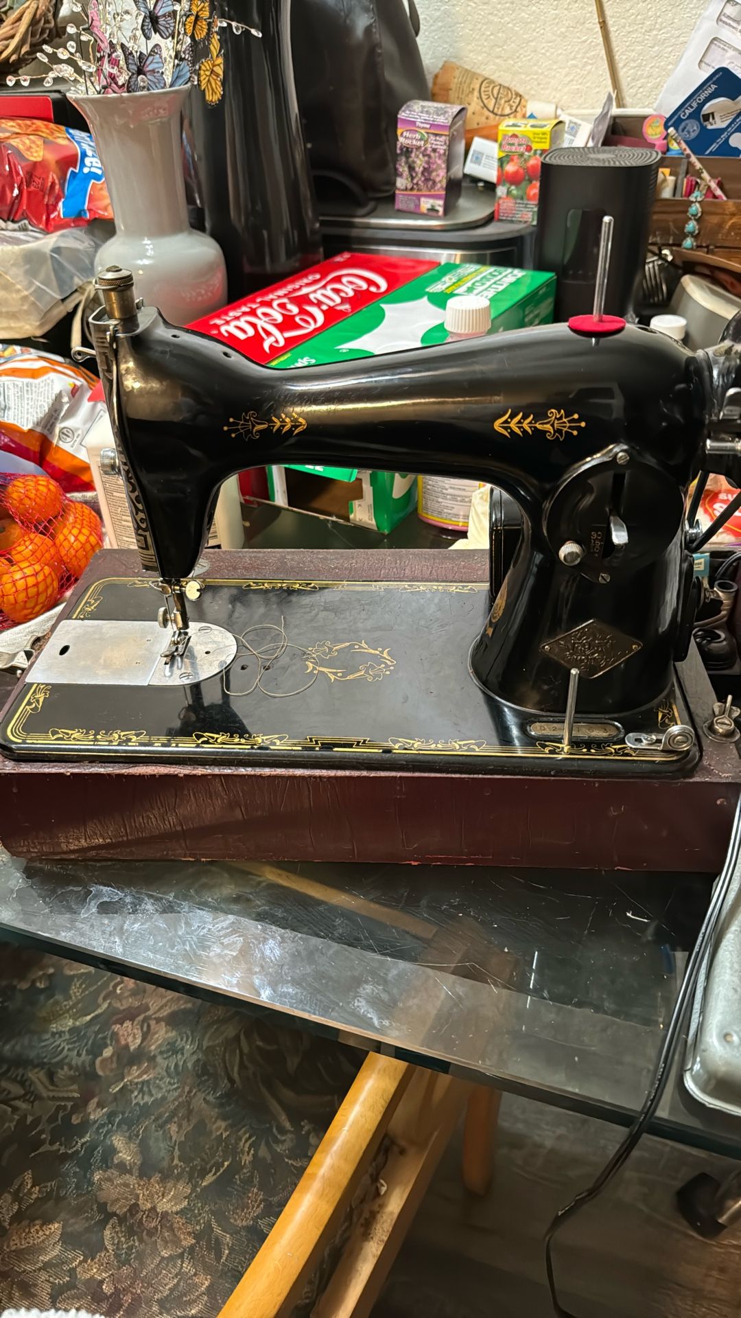 Old, 1951 Kenmore Sewing Machine. Great Condition Works In Box In Casing.