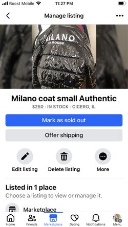 Milano Coat Small
