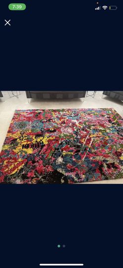2 large art deco rug