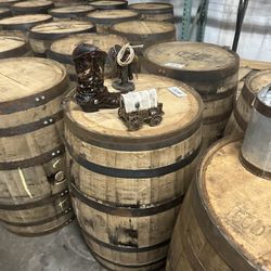 Oak barrels 53 gallons. $110 each Kearny and keyport 