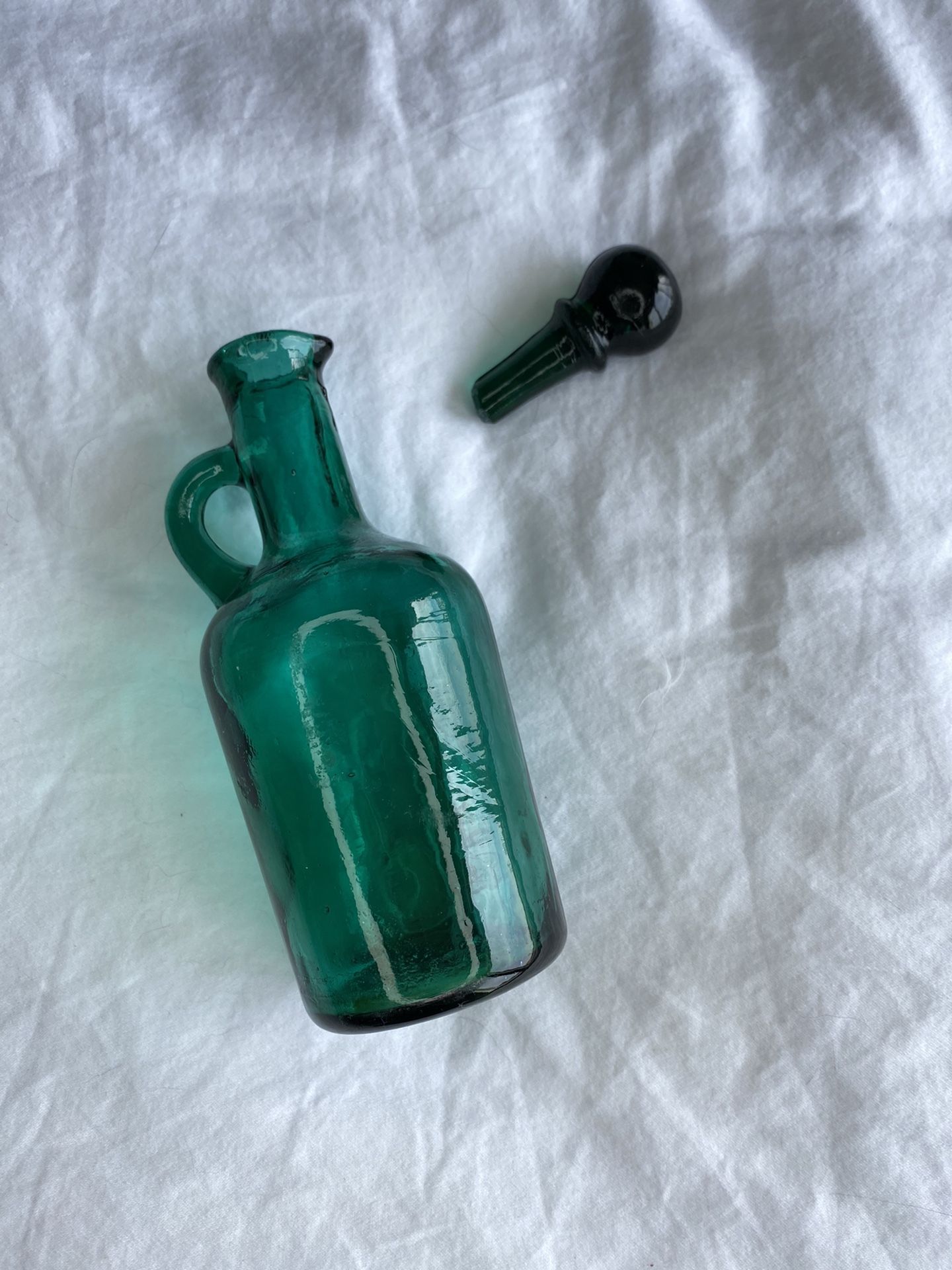 Vintage Teal Cruet 