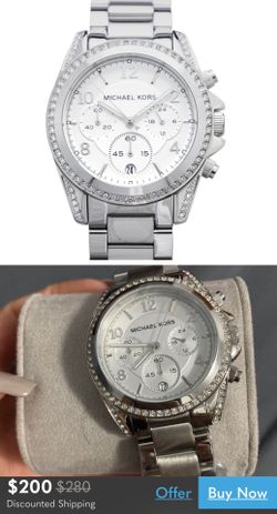 Pre-Owned Michael Kors Blair Steel 39mm Ladies Quartz Watch MK5165