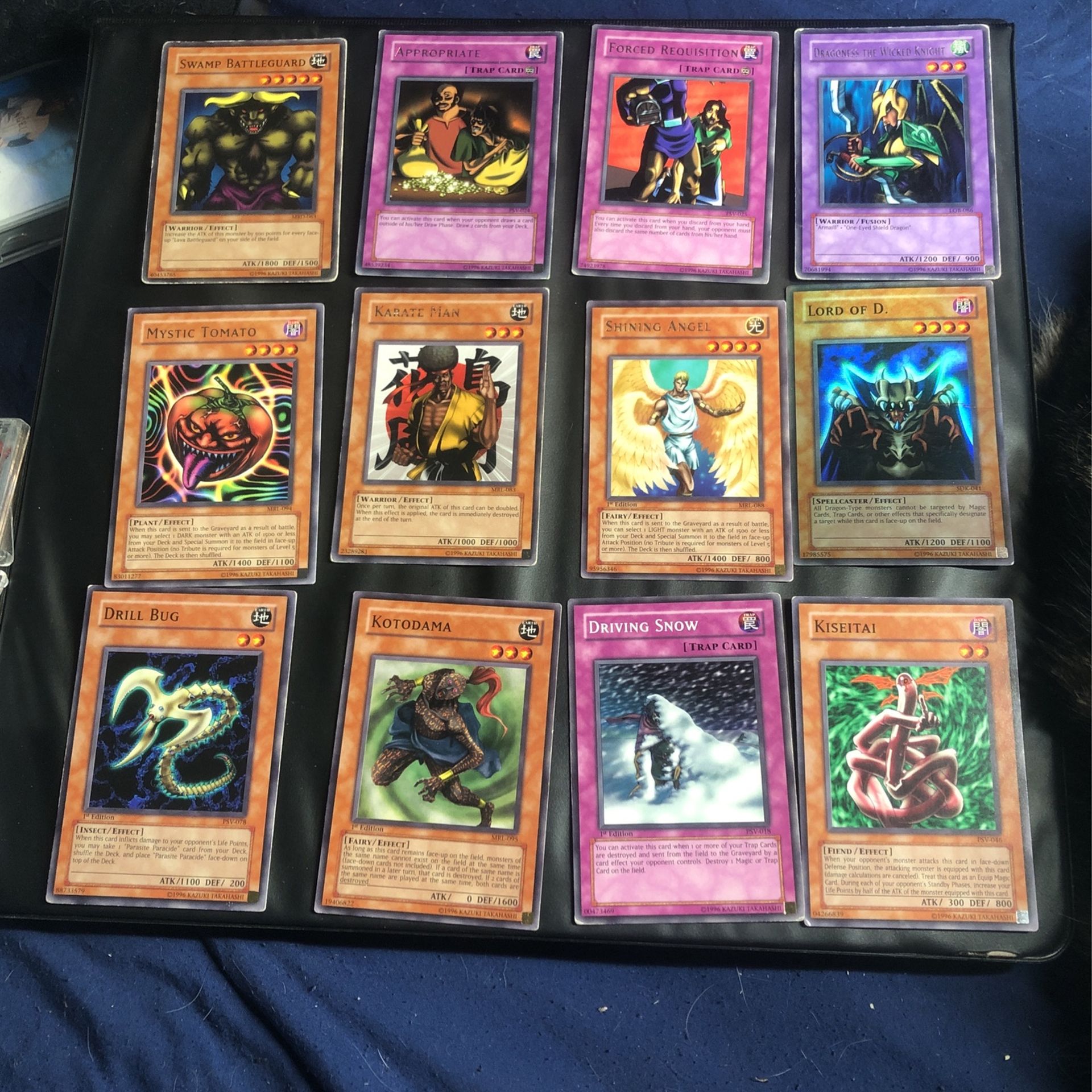 Vintage Yu Gi Oh Cards Ft. 1 Super Rare Holo, 1 Short Print, 6 Rare, 3 1st Edition