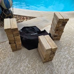 EasyGoStack&Tumble 2" x 6" Jenga Stack & Tumble Tower Toppling Blocks Game Great for Game Nights