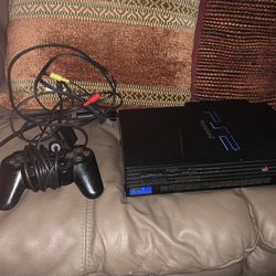 PlayStation 2 Fat Console Tested Working W Controller Wires + 11 Games