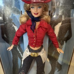 NEW Barbie Western Chic Doll Collector's Edition Cowgirl Country 2001 Mattel 55487