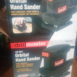 New In Box Dril Master 120 Volt Orbital Hand Sander 
