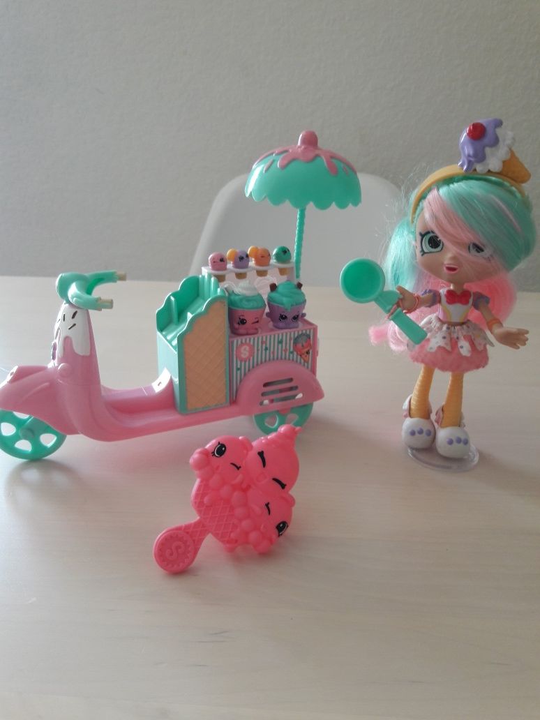 Shopkins shoppies Peppa-mint's gelati scooter