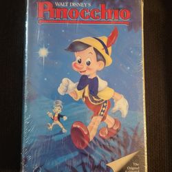 Rare Vintage Black Diamond Edition  Disney Pinocchio Clam Shell VHS Cassette Tape! Make Me An Offer!  