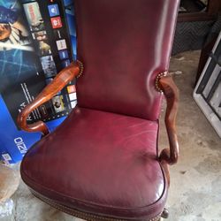 Antique Office  Lether Chair 