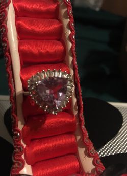Lavender sterling silver.925 ring