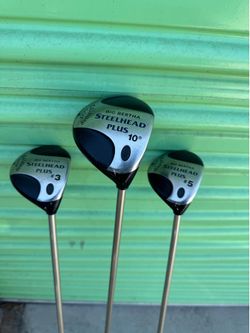 Callaway Golf Clubs Big Bertha Steelhead Plus #3 #5 #10 Golf Right Hand Regular Flex