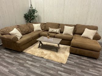 Large Brown Ashley Furniture Sectional - Delivery Available