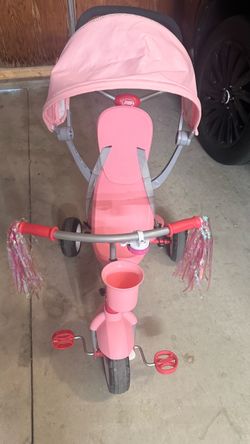 Radio Flyer Pink Toddler Tricycle with Canopy