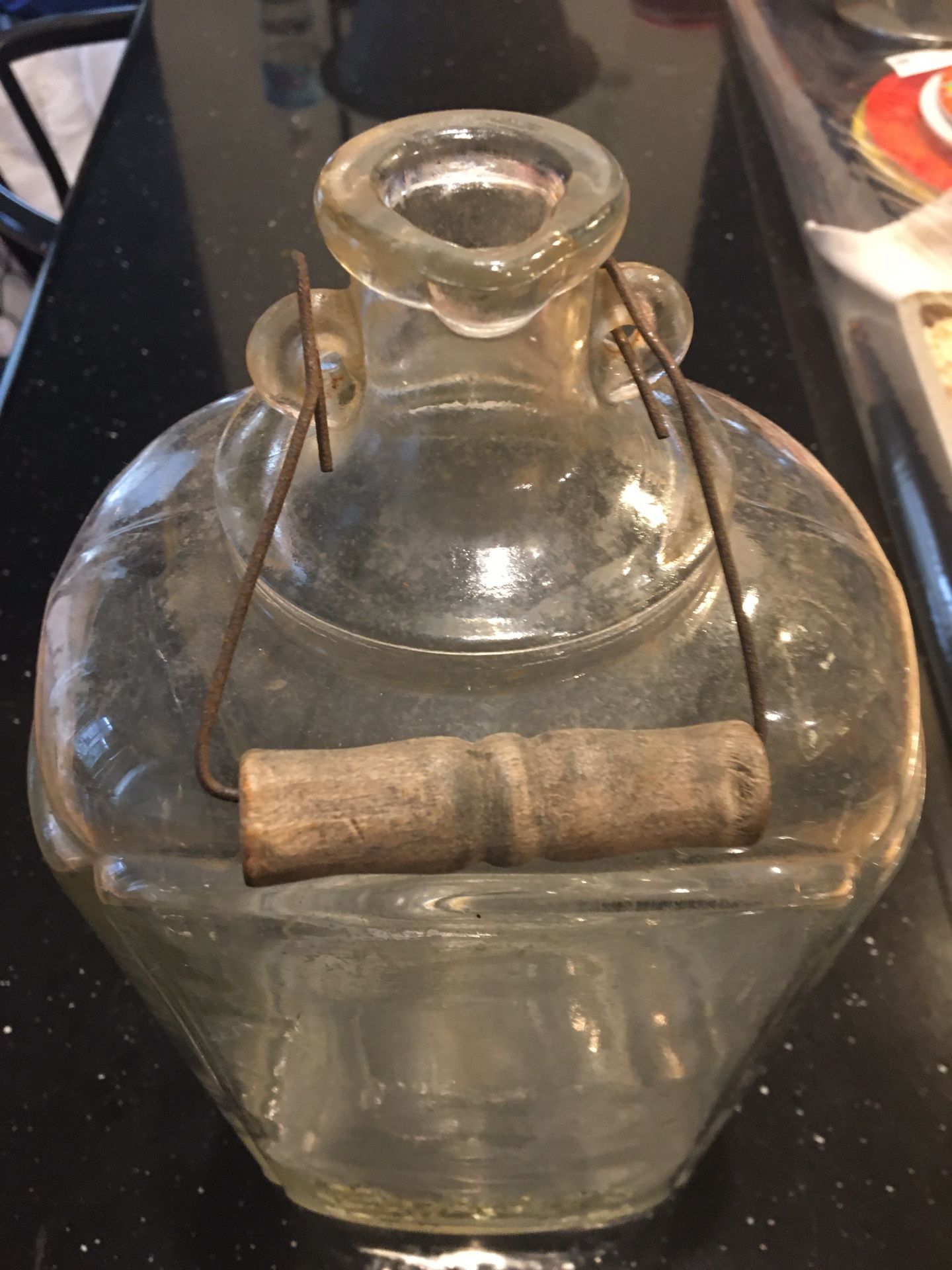 Brights 1874 Antique Glass Gallon Jug
