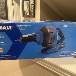 Kobalt 24-Volt 35-ft Galvanized Wire Cordless Machine Auger Kit