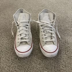 Converse High Tops-Retro Chuck Taylor All Star-White M10.5 W12.5