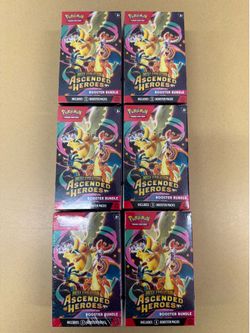 Pokemon Ascended Hero’s Booster Bundles Lot of (6)