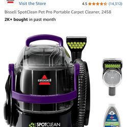 NEW Bissell Spotclean Pet Pro w/ Pet Stain Trapper Tool