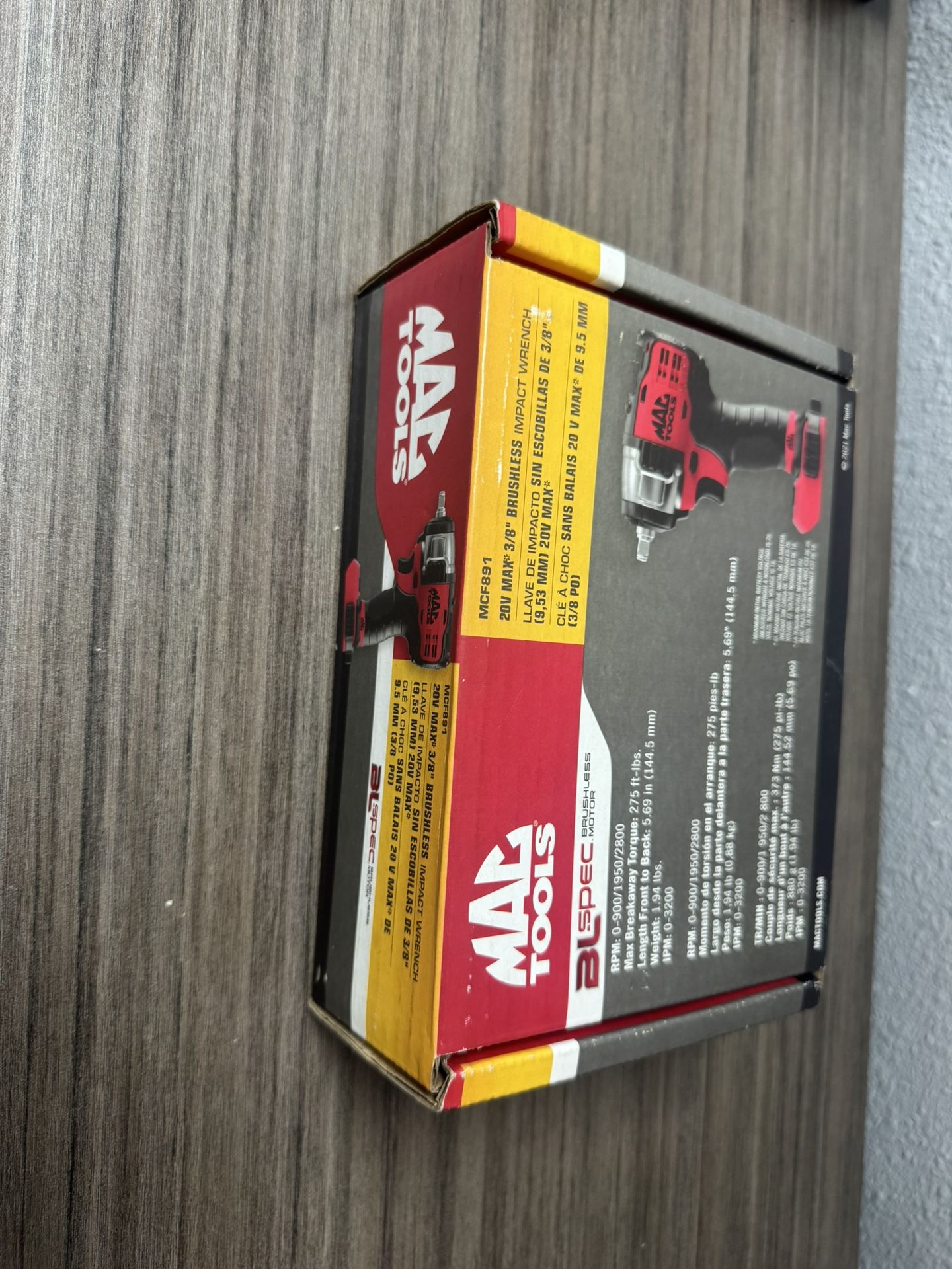 MacTool 20V MAX 3/8 Drive BL-Spec Brushless Impact Wrench (New)