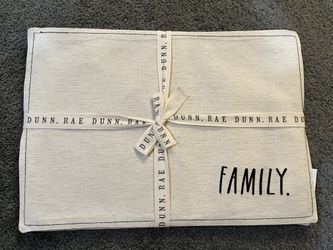 NEW Rae Dunn “Family” Placemats, Set Of 4