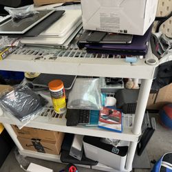 Box Of MacBook Air And Parts Plus Samsung color Printer