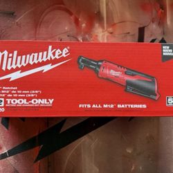 M12 12V Lithium-Ion Cordless 3/8 in. Ratchet (Tool-Only)
