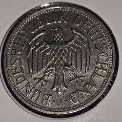 1967J Germany 1 Mark Coin
