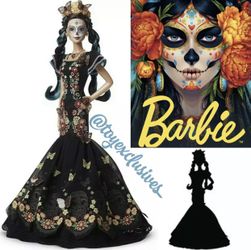 BARBIE EL DIA DE LOS MUERTOS MEXICAN DOLL DAY OF THE DEAD, Rare collectible doll
