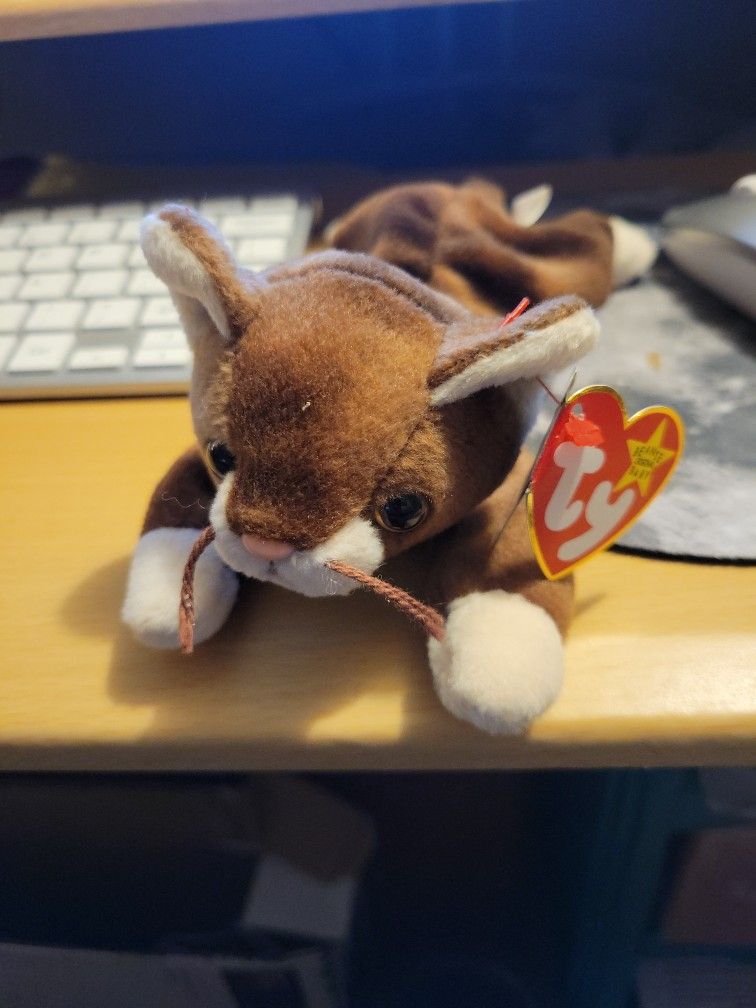 Vintage 1997 Ty Beanie Baby Pounce The Cat