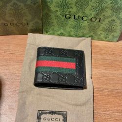 Gg Black Signature Wallet 